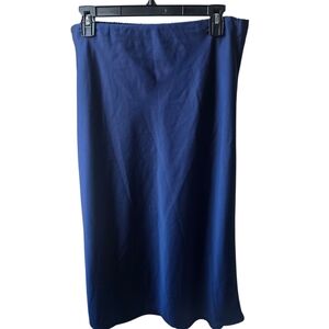 J. Crew Navy Midi Skirt Size Large